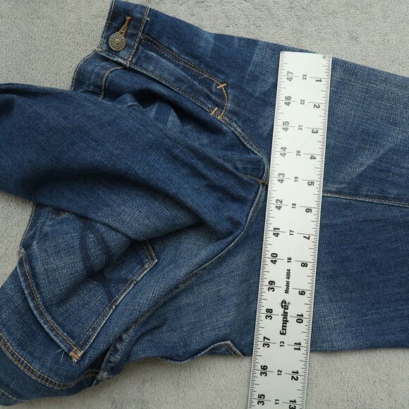 Abercrombie & Fitch Jeans Women's Size 8R Blue Mid-Rise Erin Straight 32" Inseam - Picture 6 of 16